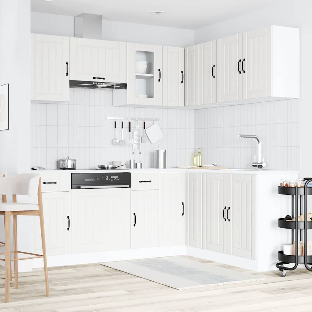 11 Peças armário de cozinha conjunto kalmar branca
