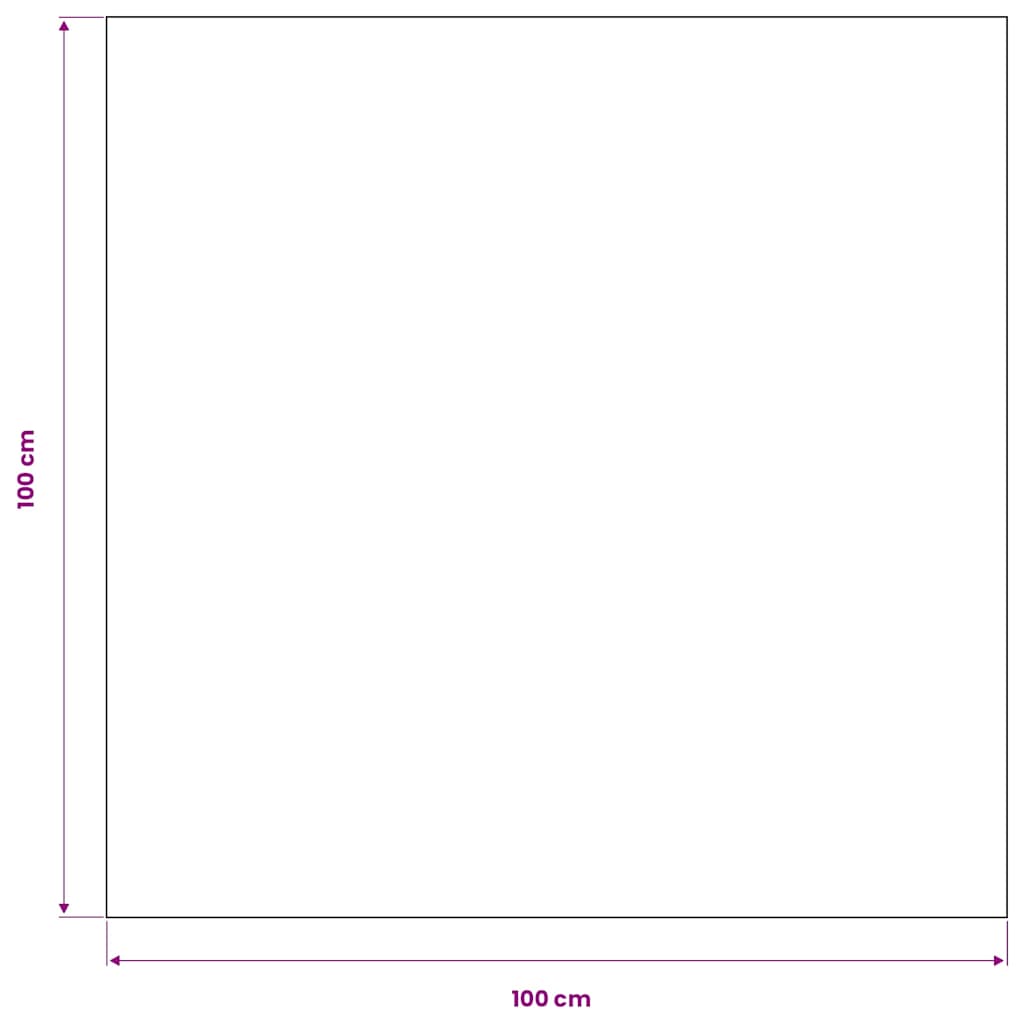 Toalhas de mesa 5 pcs 100 x 100 cm branco