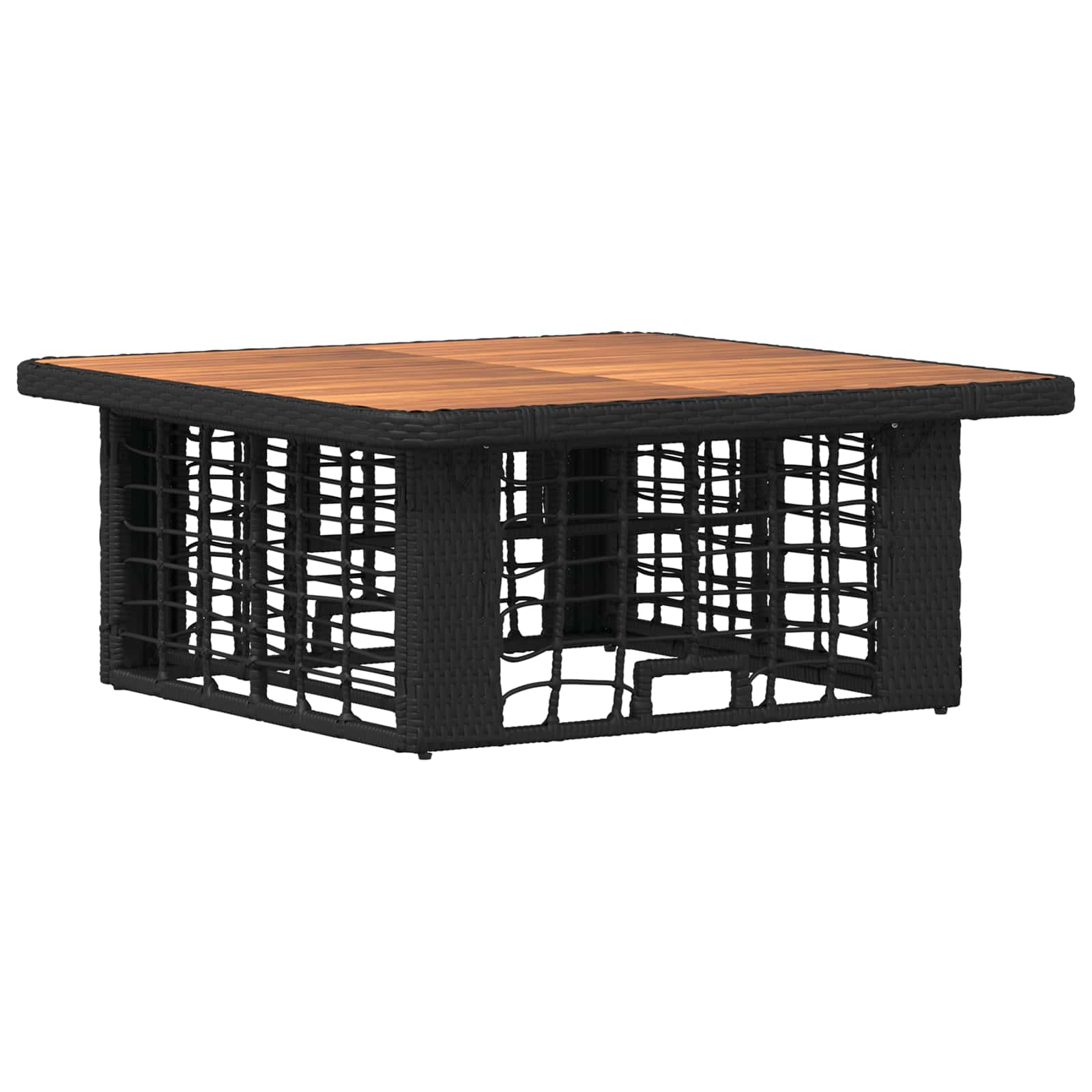 Conjunto de jantar para jardim 3 unid. preto e cinza