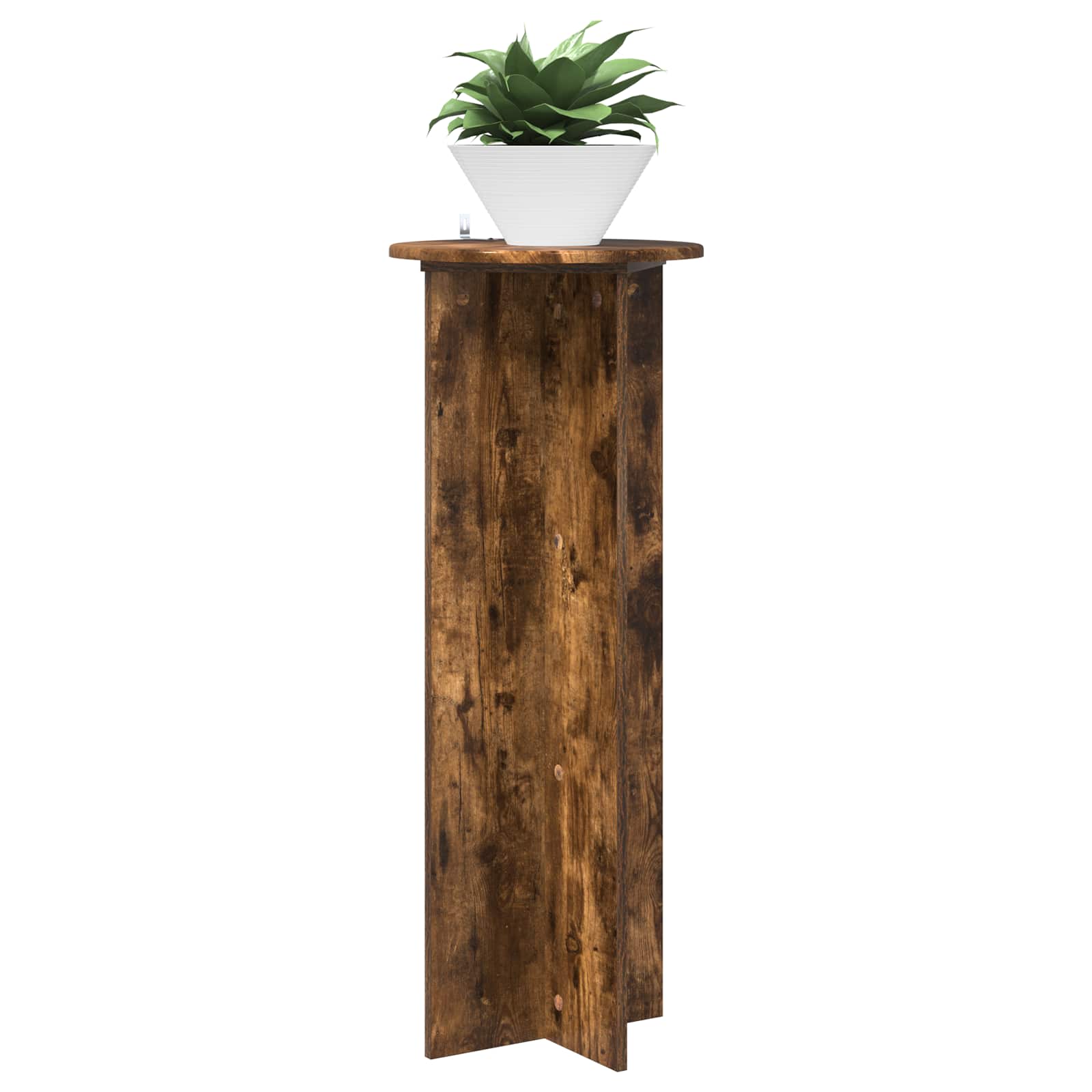Suporte para plantas 2 unid. carvalho fumado ø40 x 100 cm