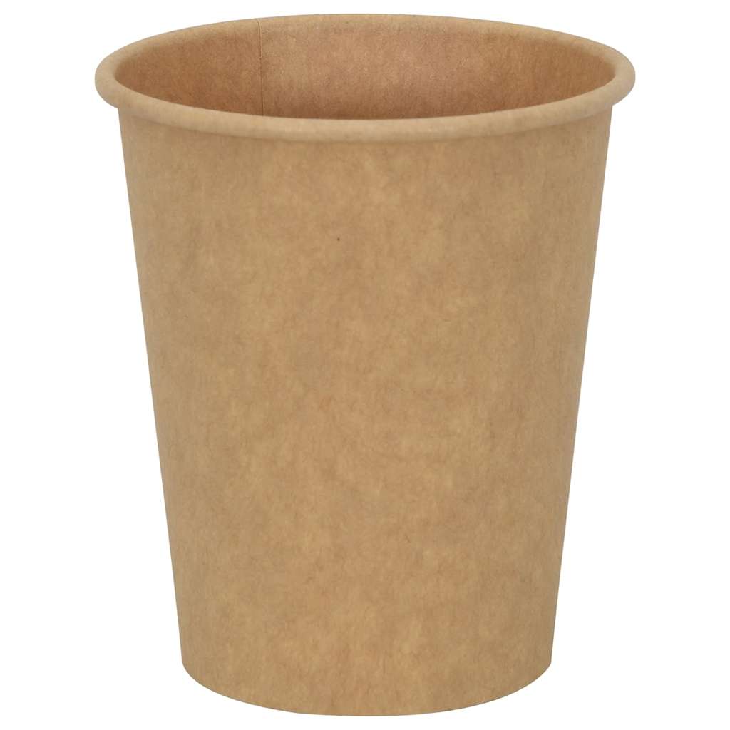 Copos de café de papel 1000 pcs 8oz 200ml castanho