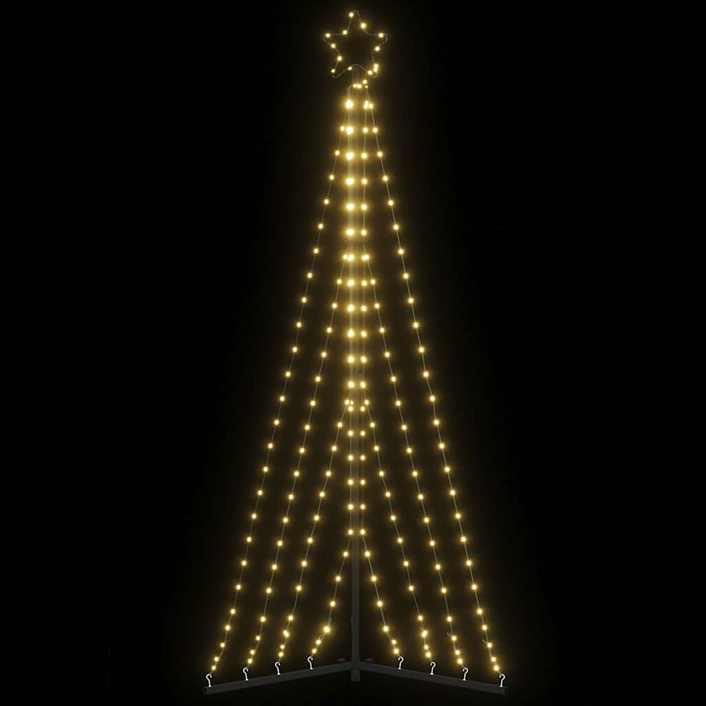LED árvore de natal 339 leds branco quente 182 cm