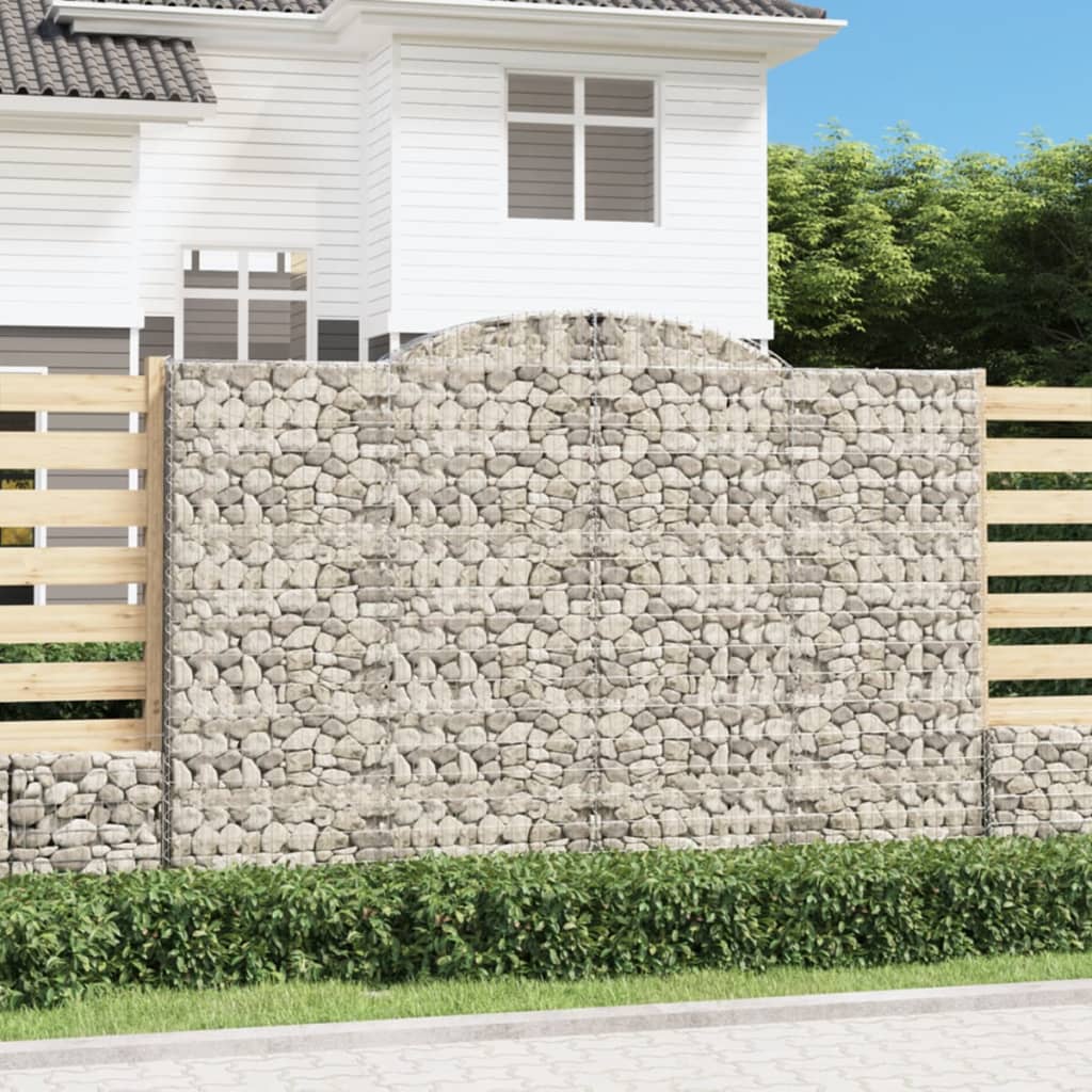 Cestos gabião arqueados 4pcs 300x30x200/220cm ferro galvanizado