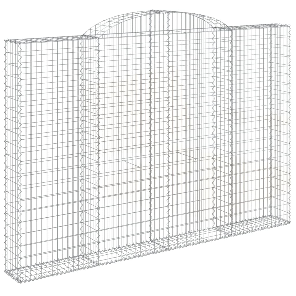 Cestos gabião arqueados 4pcs 300x30x200/220cm ferro galvanizado