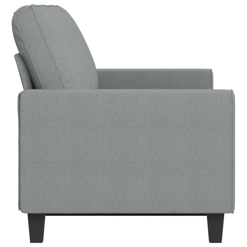Sofá de 3 lugares 180 cm tecido cinza-claro
