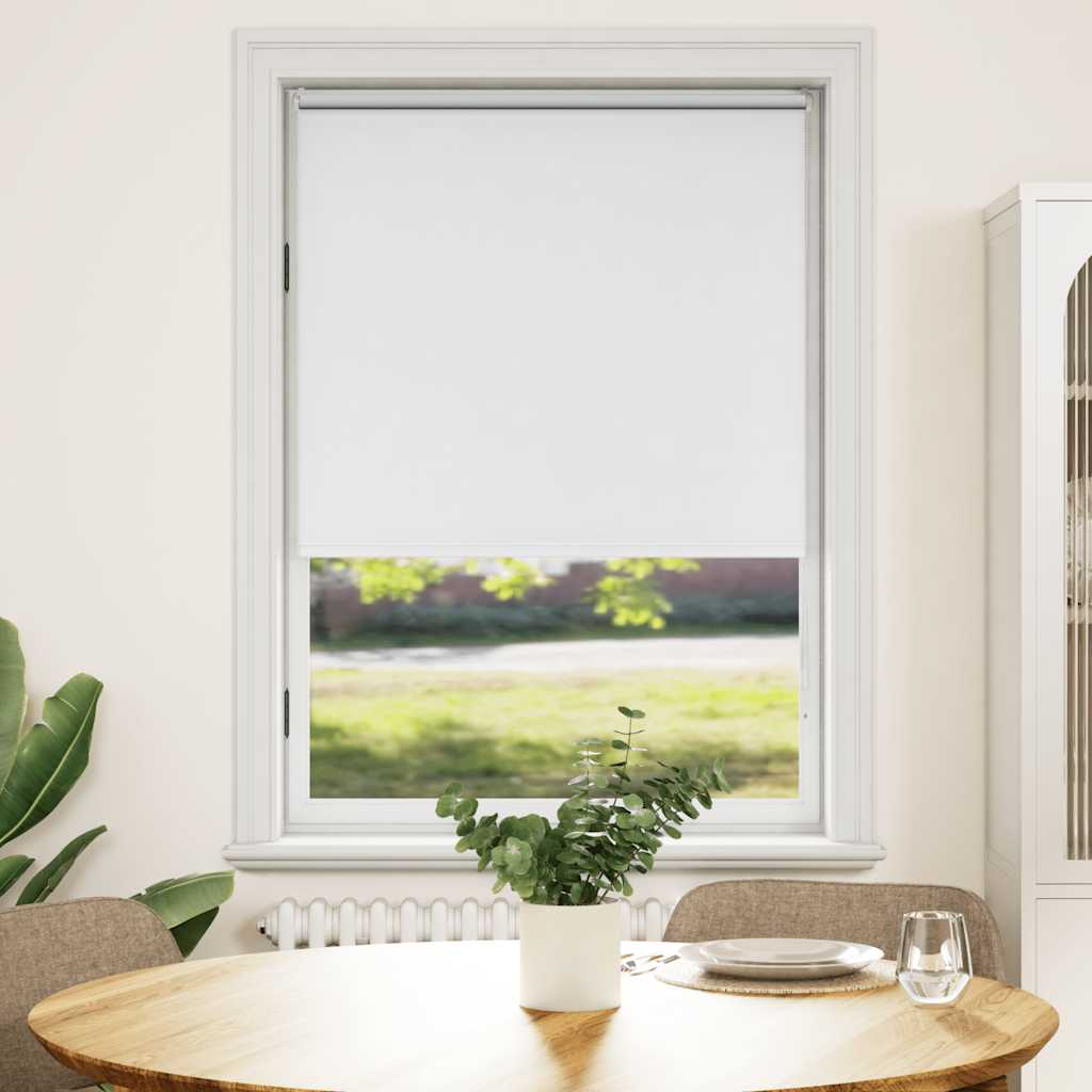 Cortina de rolo blackout, 104,4 x 175 cm, largura do tecido 100 cm, branca