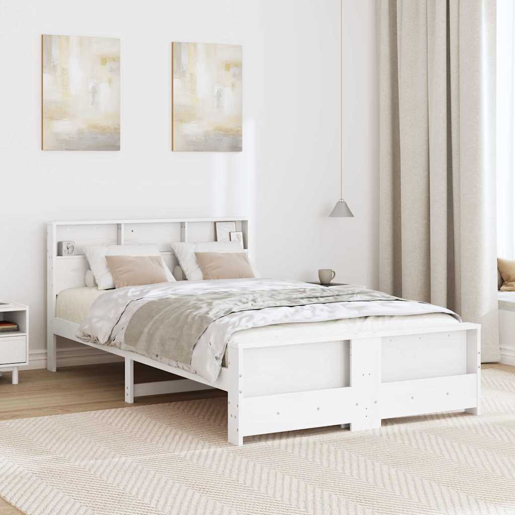 Estrutura da cama branco 120 x 190 cm madeira processada