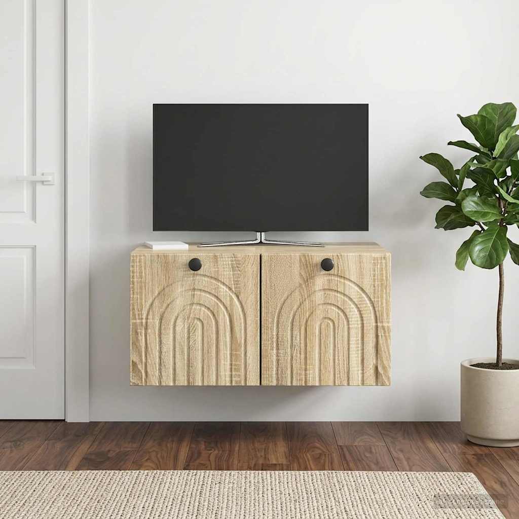 Gabinete de TV de parede carvalho sonoma 59,5 x 41 x 30 cm