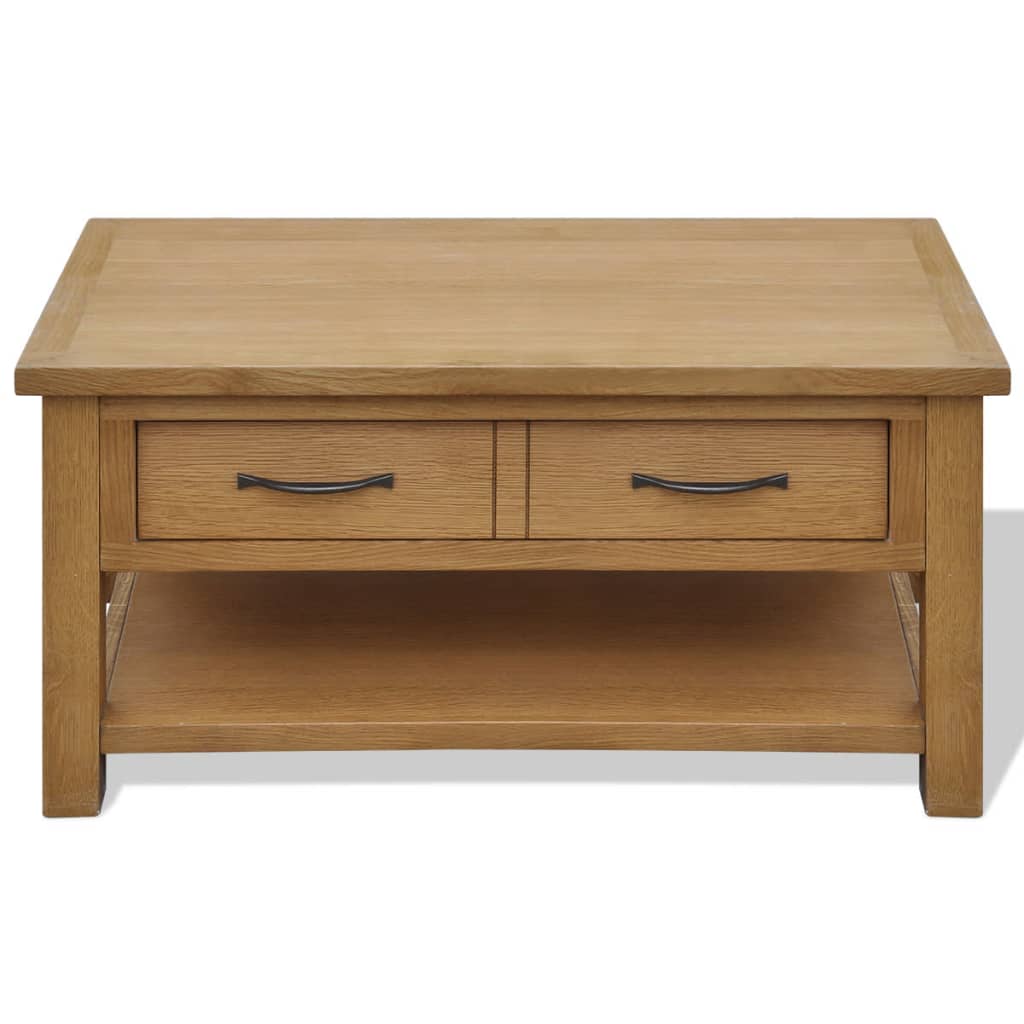Mesa de centro 88x53x45 cm madeira carvalho maciça