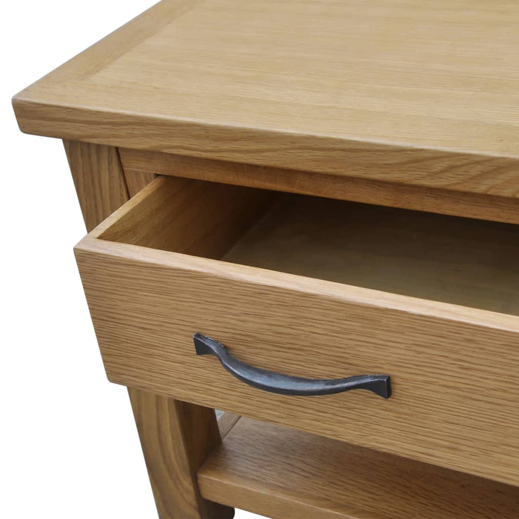 Mesa de centro 88x53x45 cm madeira carvalho maciça