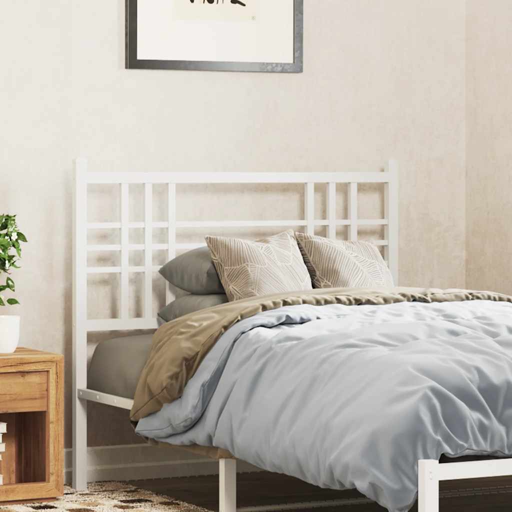 Cabeceira de substituição 100 cm metal branco