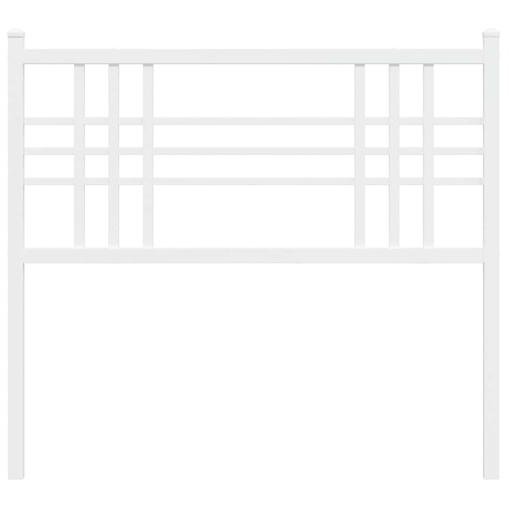 Cabeceira de substituição 100 cm metal branco