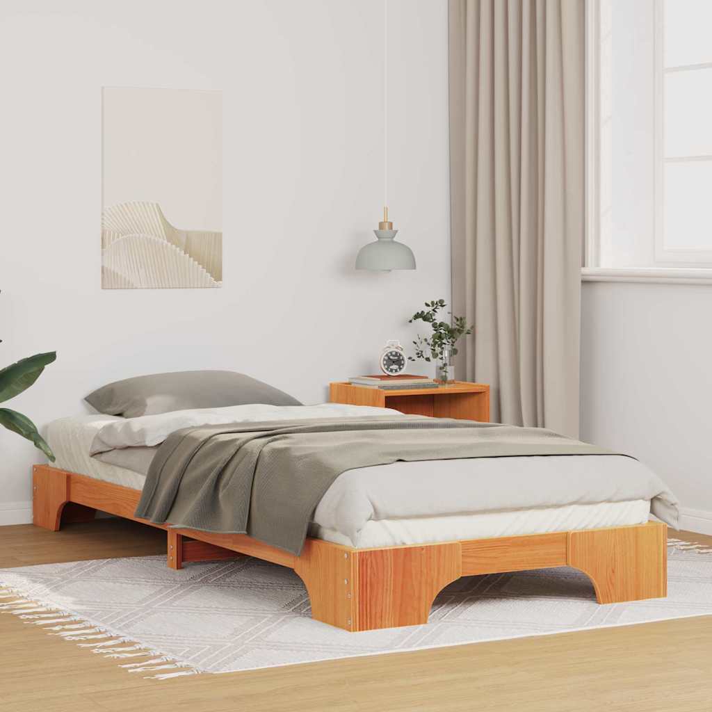 Estrutura da cama castanho 100 x 220 cm
