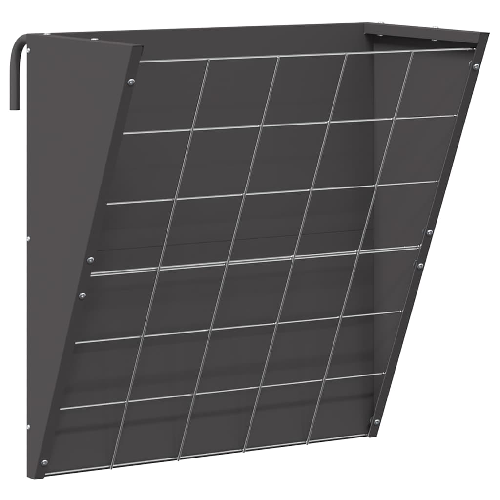 Comedouro suspenso de feno preto 61 x 33 x 66 cm