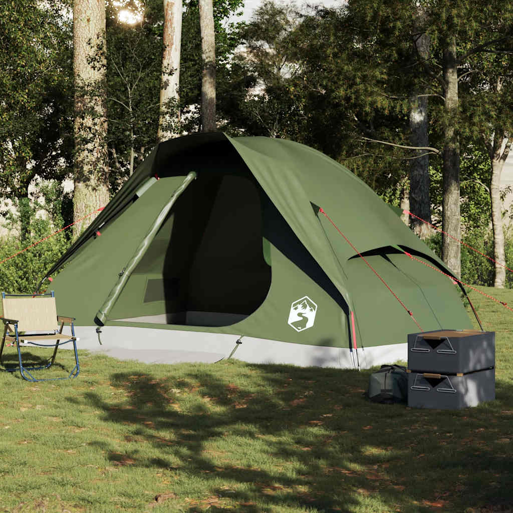 Tenda familiar em cúpula p/ 6pessoas impermeável verde azeitona
