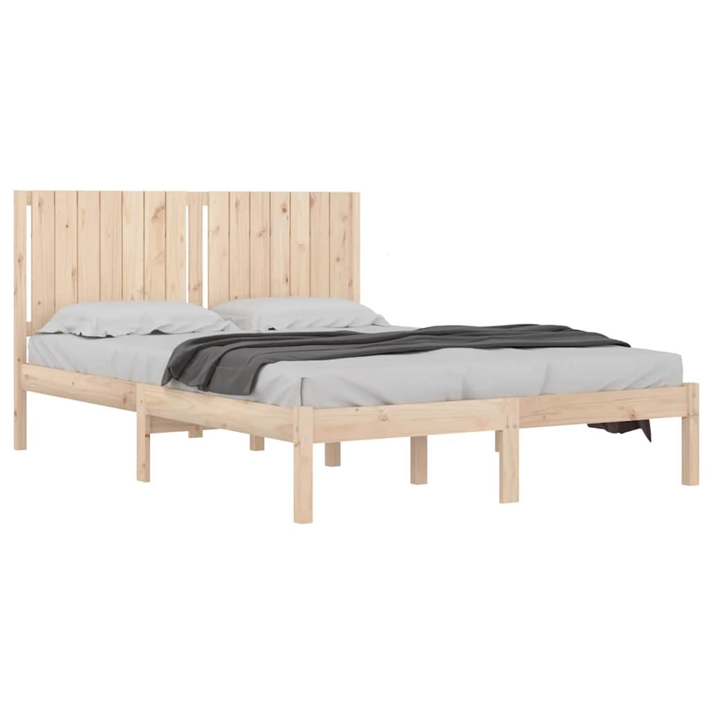 Cama sem colchão 160x200 cm madeira de pinho maciça