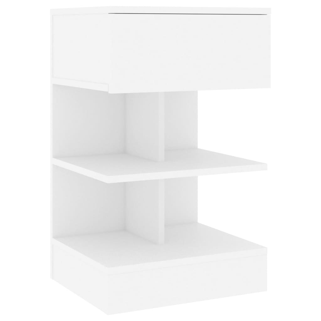 Mesa de cabeceira 40x35x65 cm derivados de madeira branco