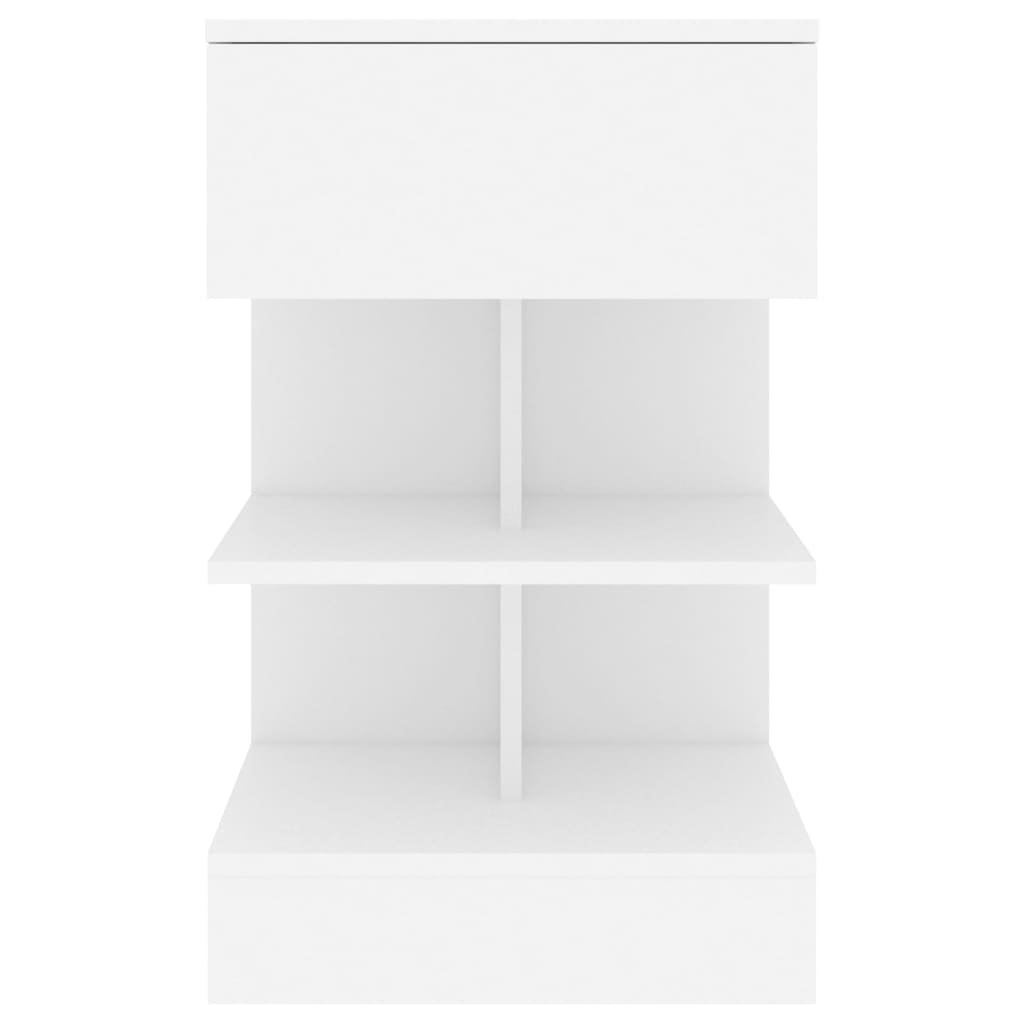 Mesa de cabeceira 40x35x65 cm derivados de madeira branco