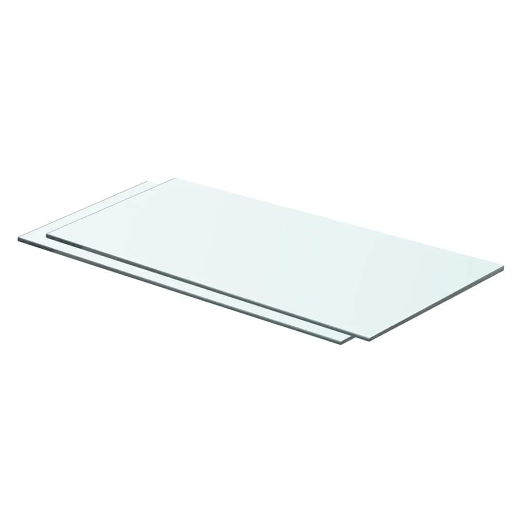 Prateleiras 2 pcs 60x25 cm vidro transparente