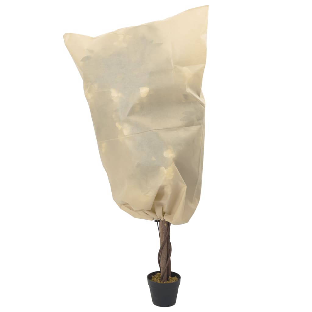 Coberturas para plantas com cordão 12 pcs 70 g/m² 0,8x0,8 m