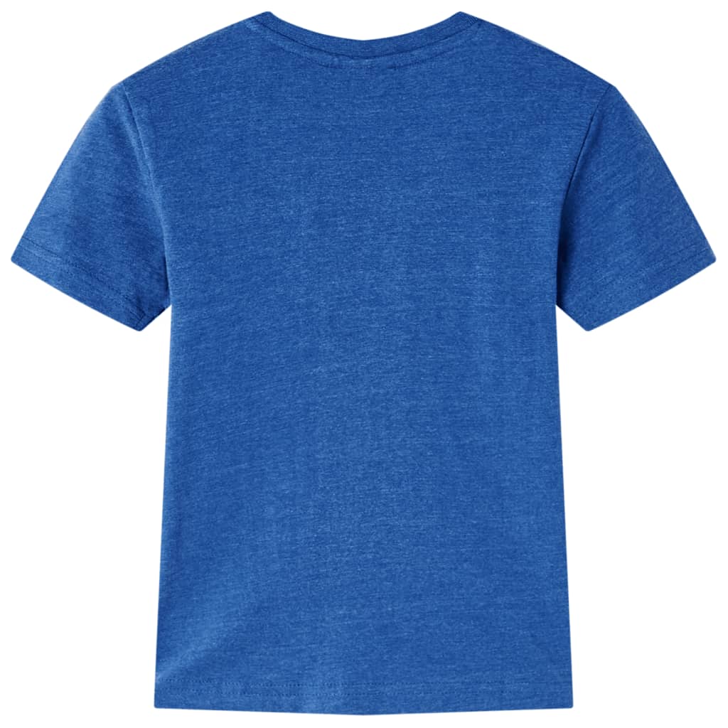 T-shirt para criança azul-escuro mesclado 140