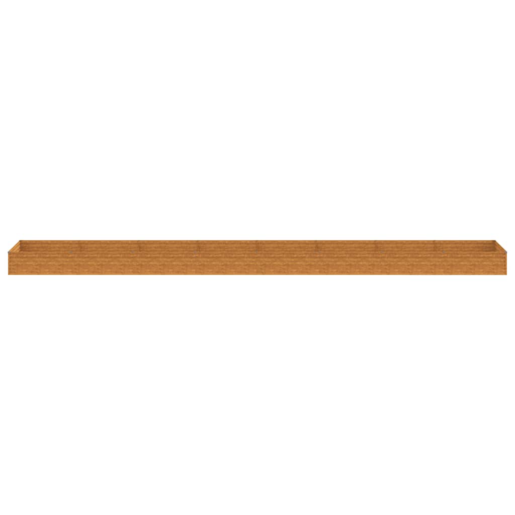 Canteiro elevado de jardim 770x100x36 cm aço corten