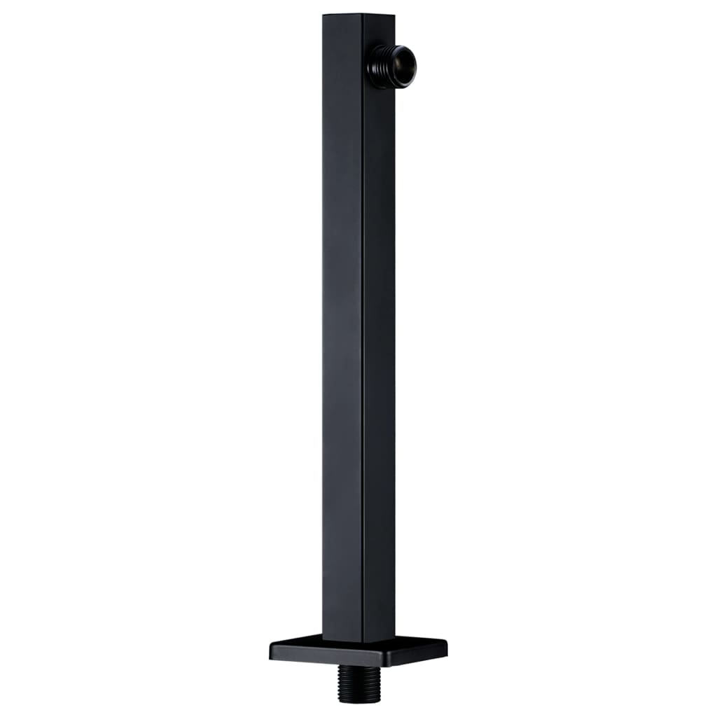 Braço de apoio chuveiro quadrado aço inox 201 30 cm preto