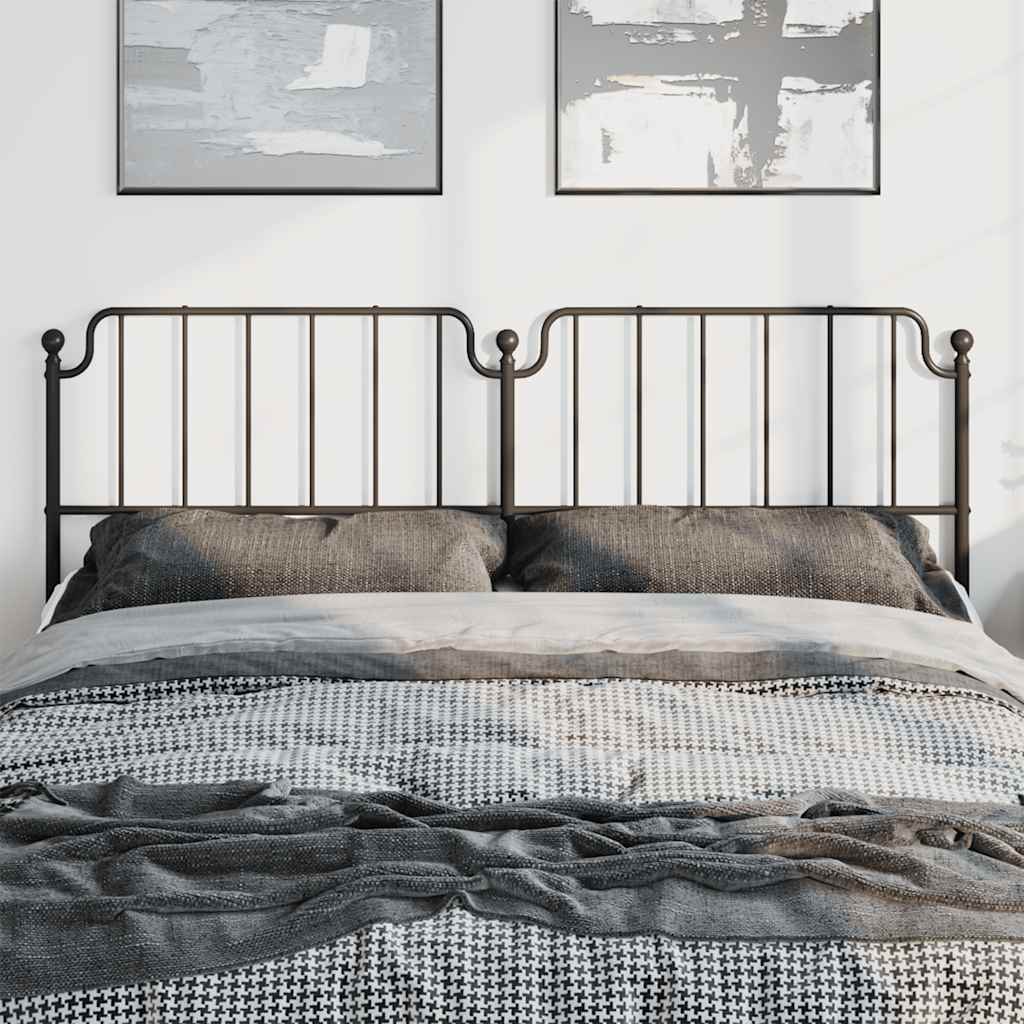 Cabeceira de substituição 193 cm metal preto