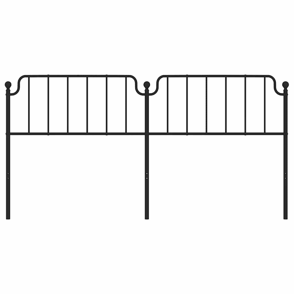 Cabeceira de substituição 193 cm metal preto