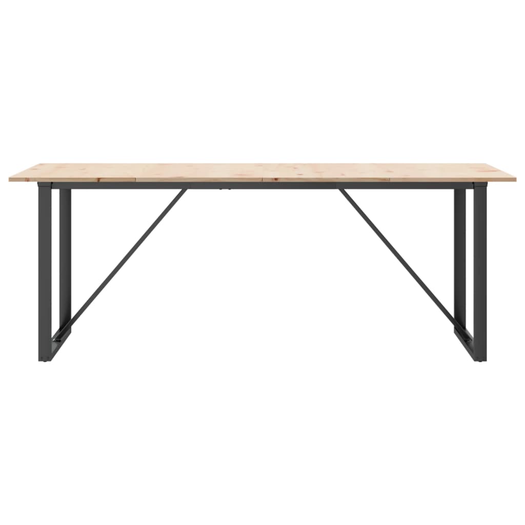 Mesa de jantar estrutura em o 200x100x75 cm pinho/aço