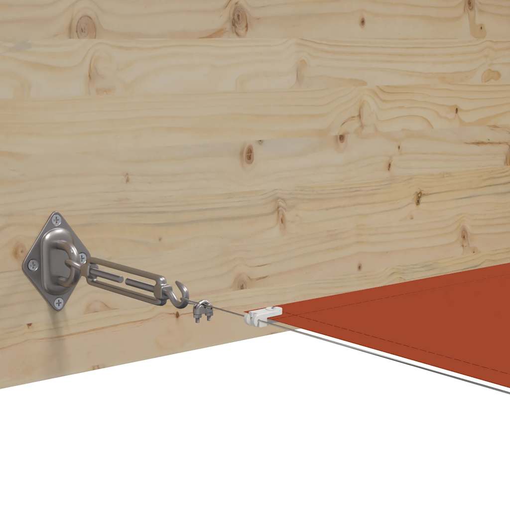 Toldo vertical 180x600 cm tecido oxford cor terracota