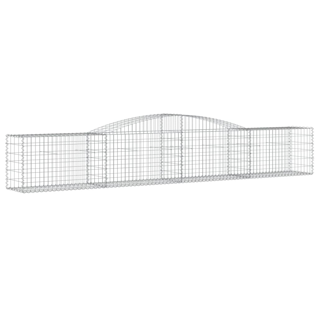 Cestos gabião arqueados 20pcs 400x50x60/80 cm ferro galvanizado