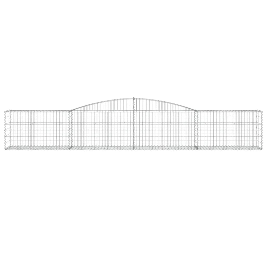 Cestos gabião arqueados 20pcs 400x50x60/80 cm ferro galvanizado
