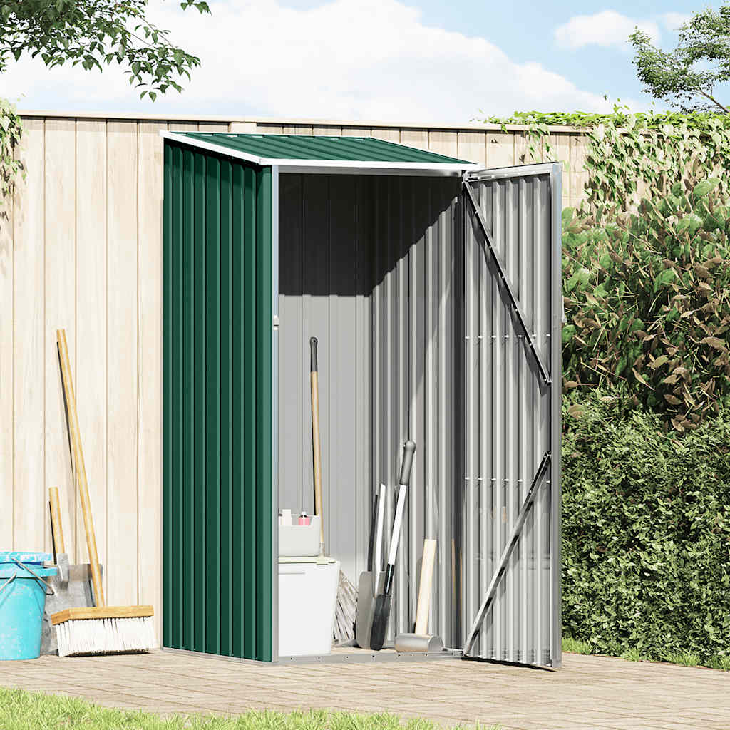 Abrigo de jardim 87x98x159 cm aço galvanizado verde