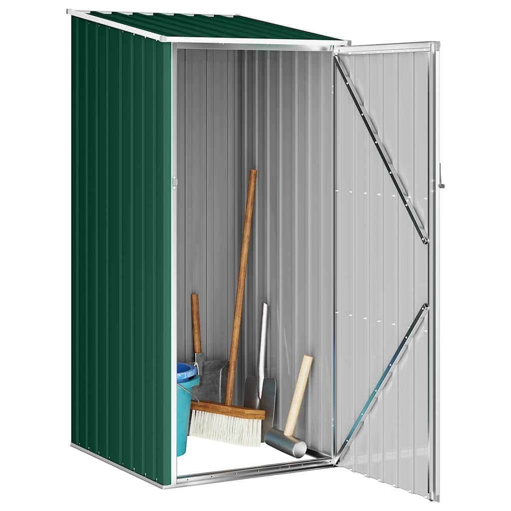 Abrigo de jardim 87x98x159 cm aço galvanizado verde