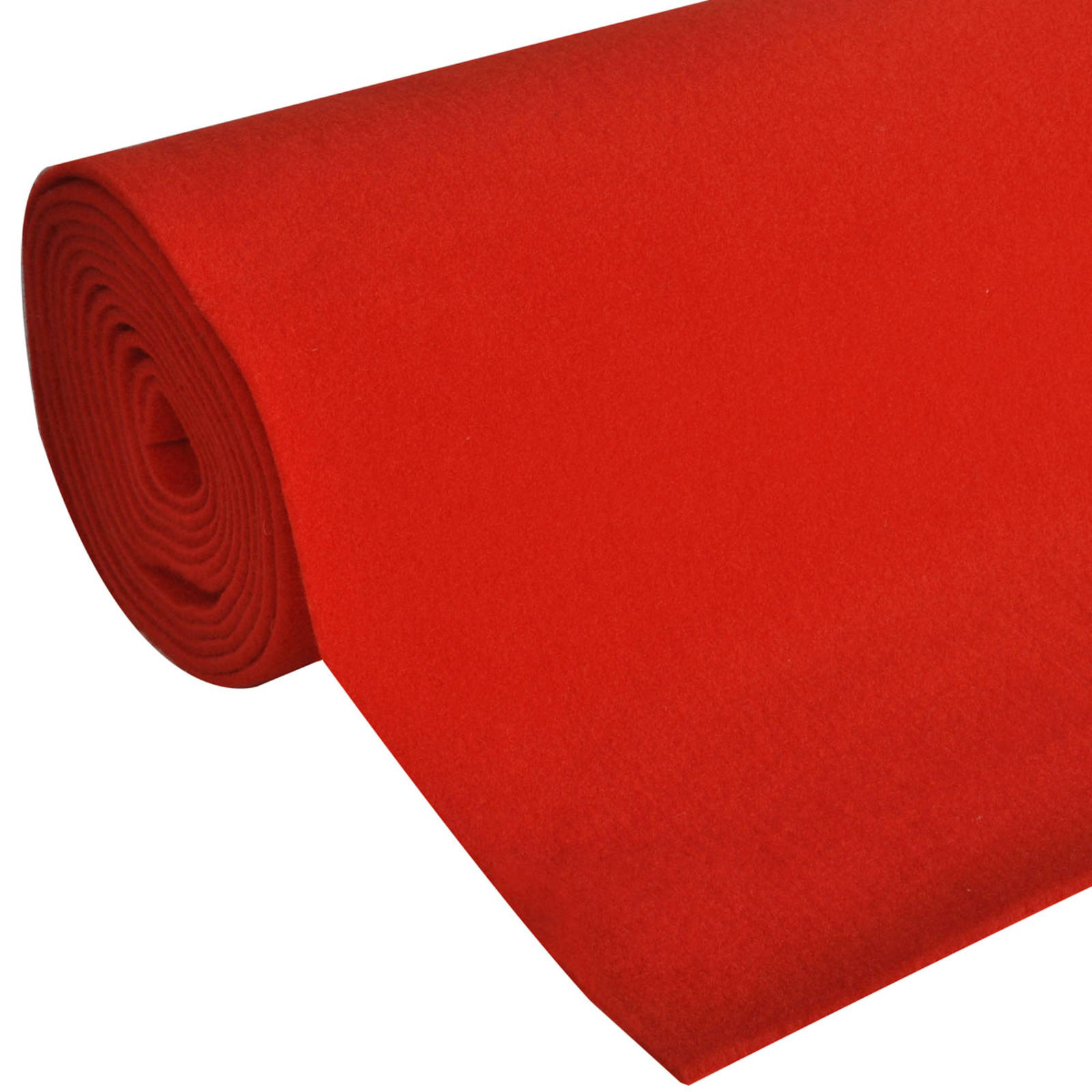 Tapete vermelho 1 x 10 m poliéster
