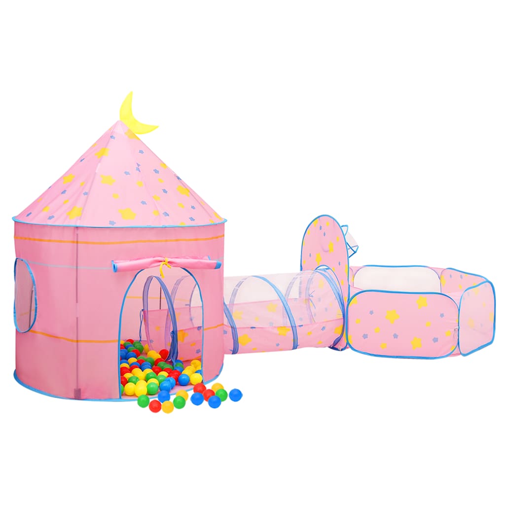 Tenda de brincar infantil 301x120x128 cm rosa