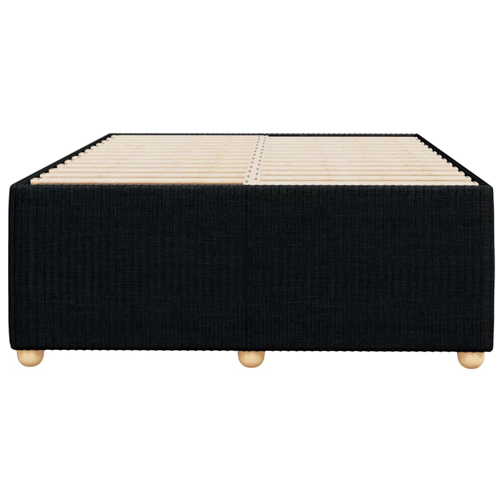 Estrutura de cama sem colchão preto 120x190 cm tecido