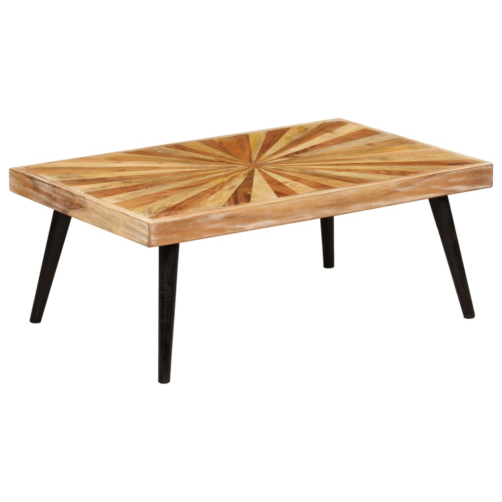 Mesa de centro madeira de mangueira maciça 90x55x36 cm