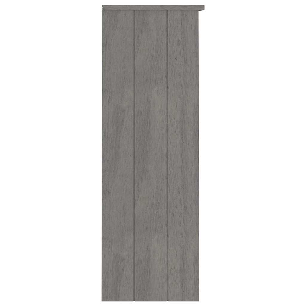 Topo p/ armário alto hamar 85x35x100cm pinho maciço cinza-claro