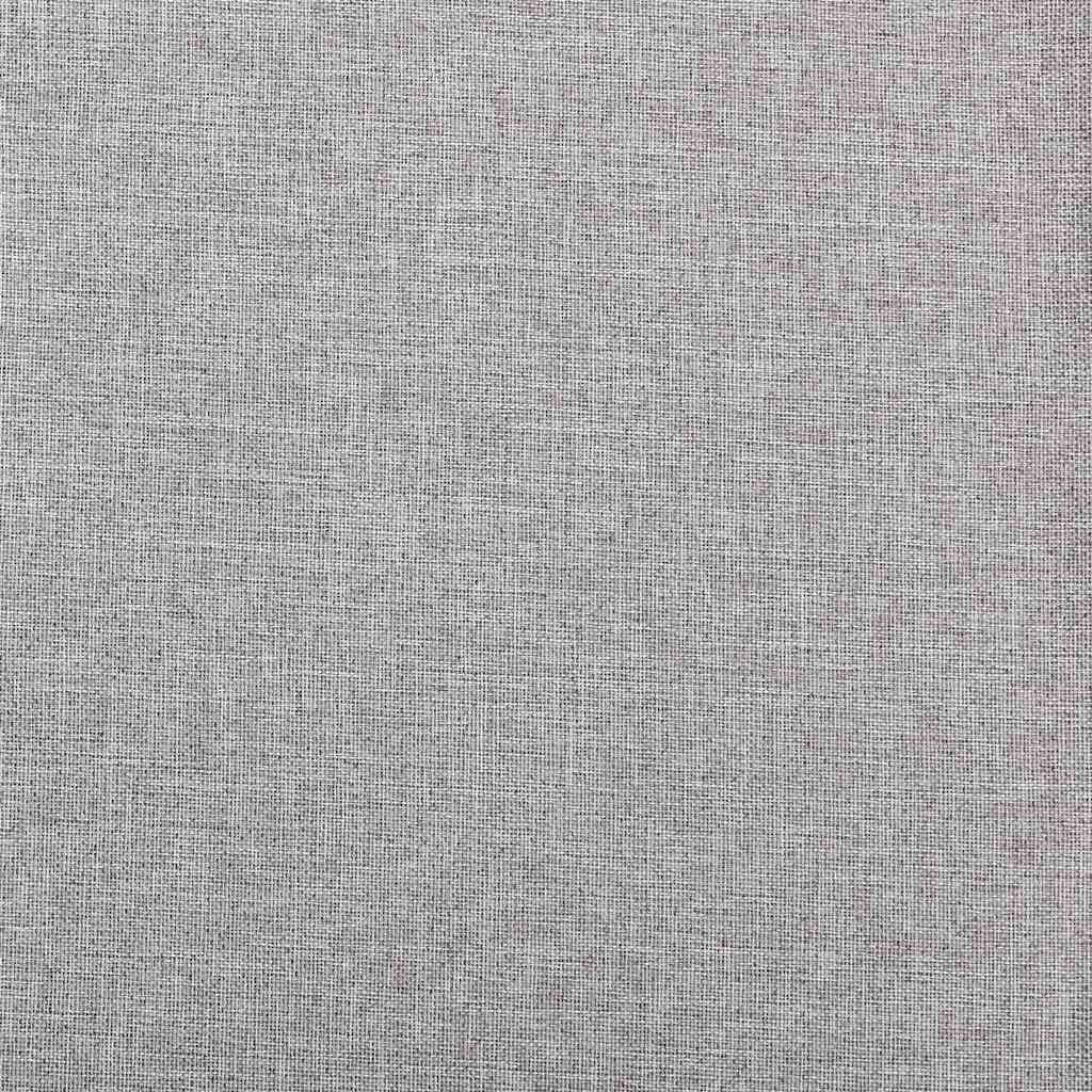 Cortinas opacas aspeto linho c/ ganchos 2pcs 140x245cm cinzento