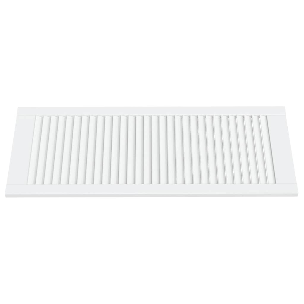 Portas de armário 4 pcs design de persiana pinho maciço branco