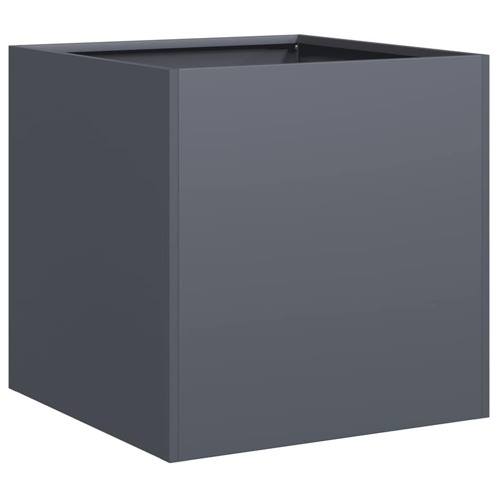Vaso/floreira 40x40x40 cm aço laminado a frio antracite