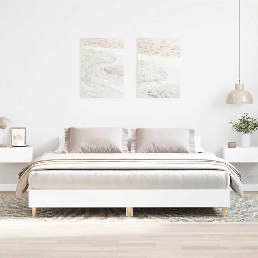 Estrutura de cama sem colchão 180x200 cm branco