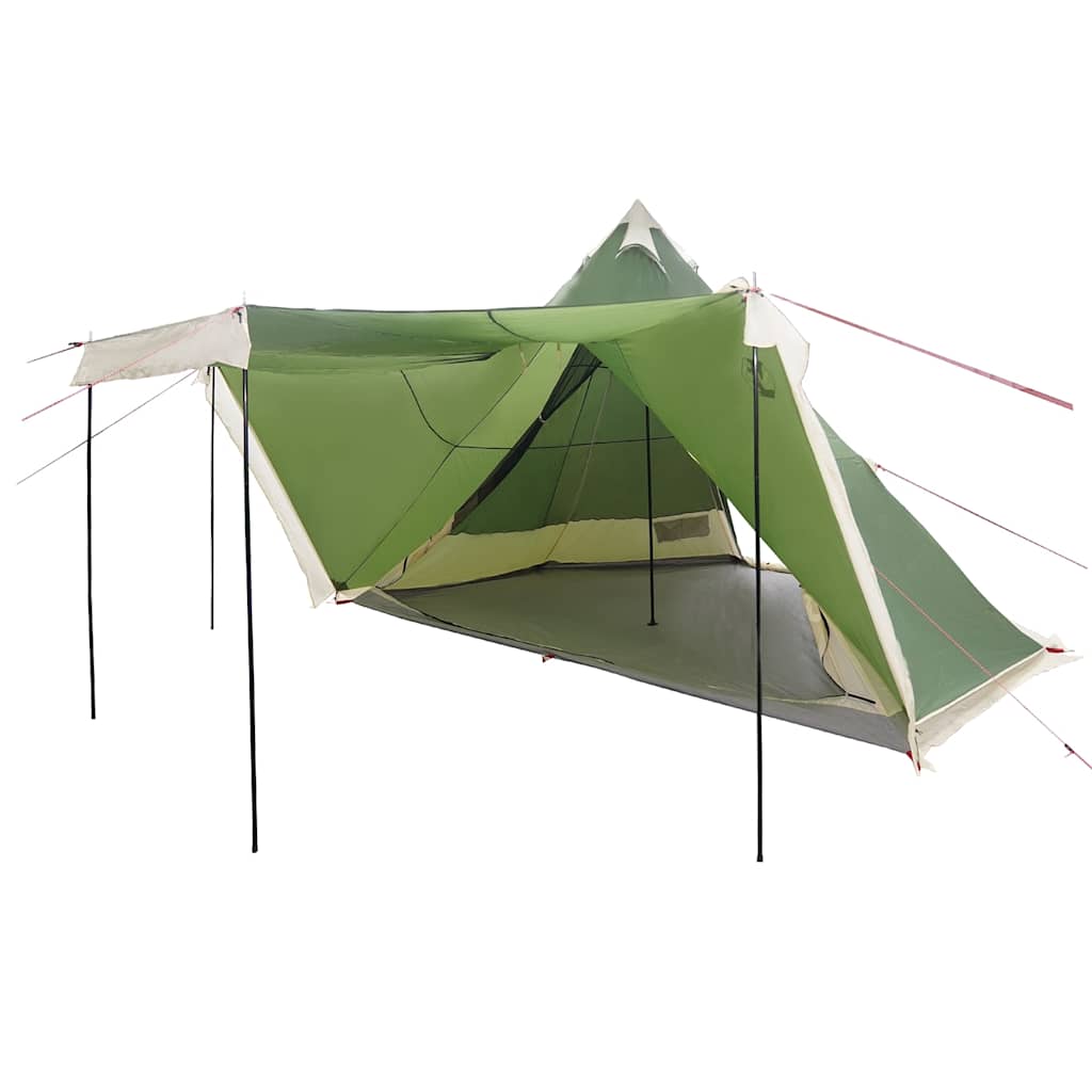 Tenda familiar tipi para 8 pessoas impermeável verde