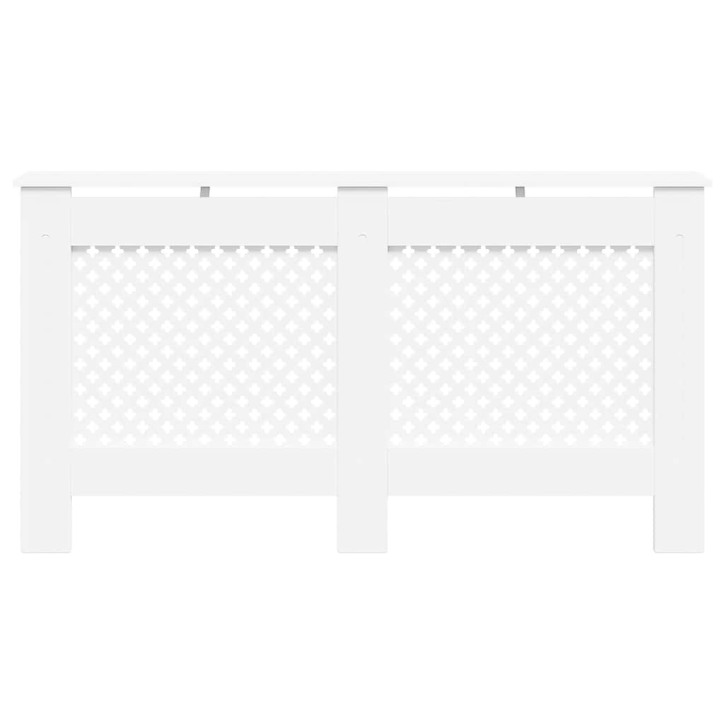Cobertura de radiador 152x19x81,5 cm MDF branco