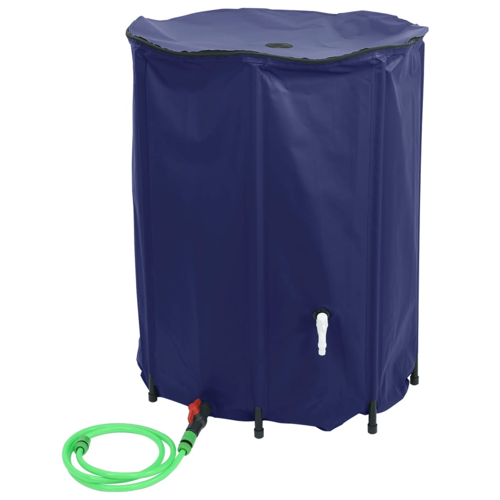 Depósito de água dobrável com torneira 500 l PVC