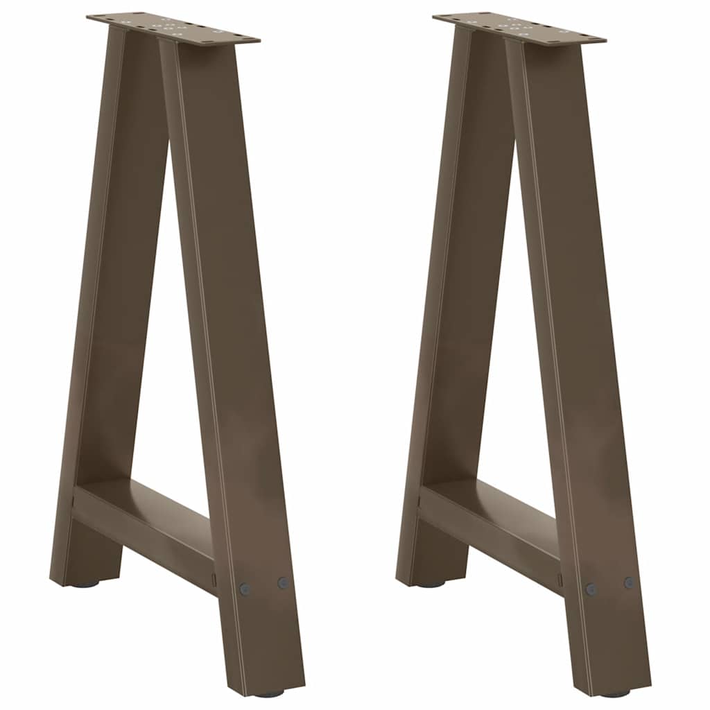 Pés de mesa de jantar em formato a, 2 peças, 60x (72-73) cm, aço