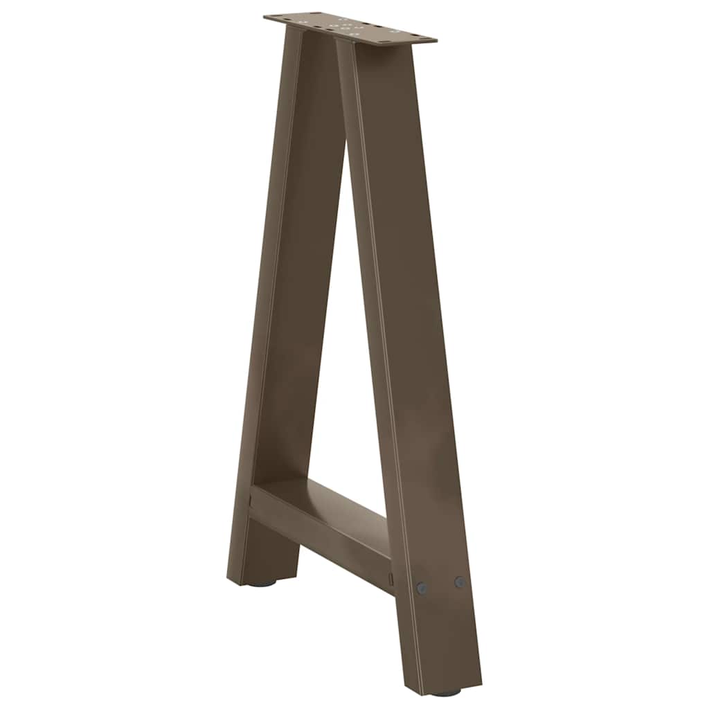 Pés de mesa de jantar em formato a, 2 peças, 60x (72-73) cm, aço
