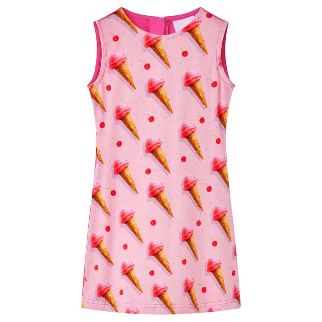 Vestido de criança rosa-choque 104